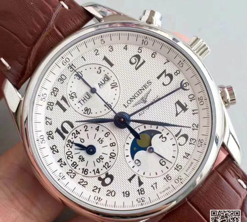 Longines Master Moonphase L2.673.4.78.3 JF factory 1:1 Best Edition Replica Watch Swiss ETA7751